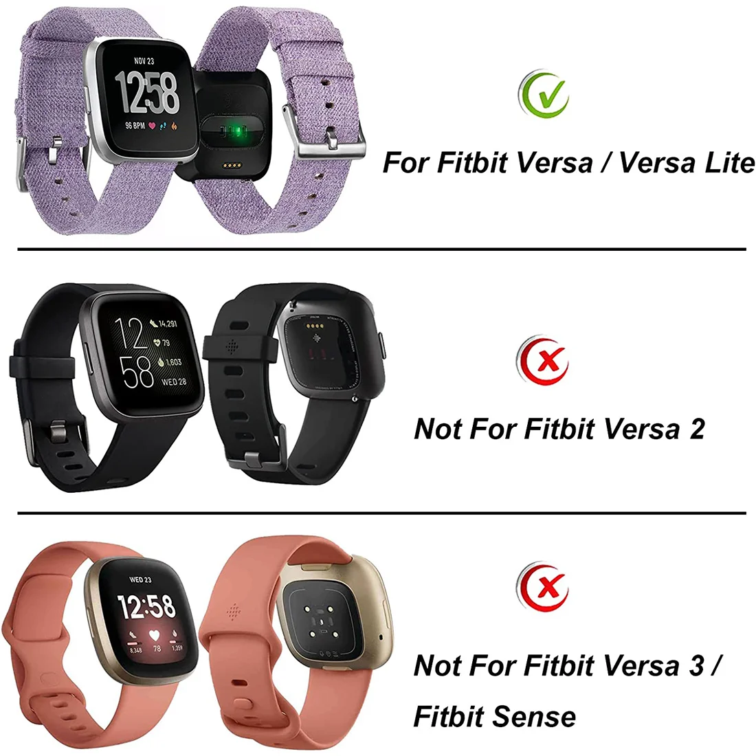 LCD 터치 모니터 디스플레이 화면, Fitbit Versa FB504 FB505 스마트 워치 디스플레이 터치 스크린 디지타이저 어셈블리 키트