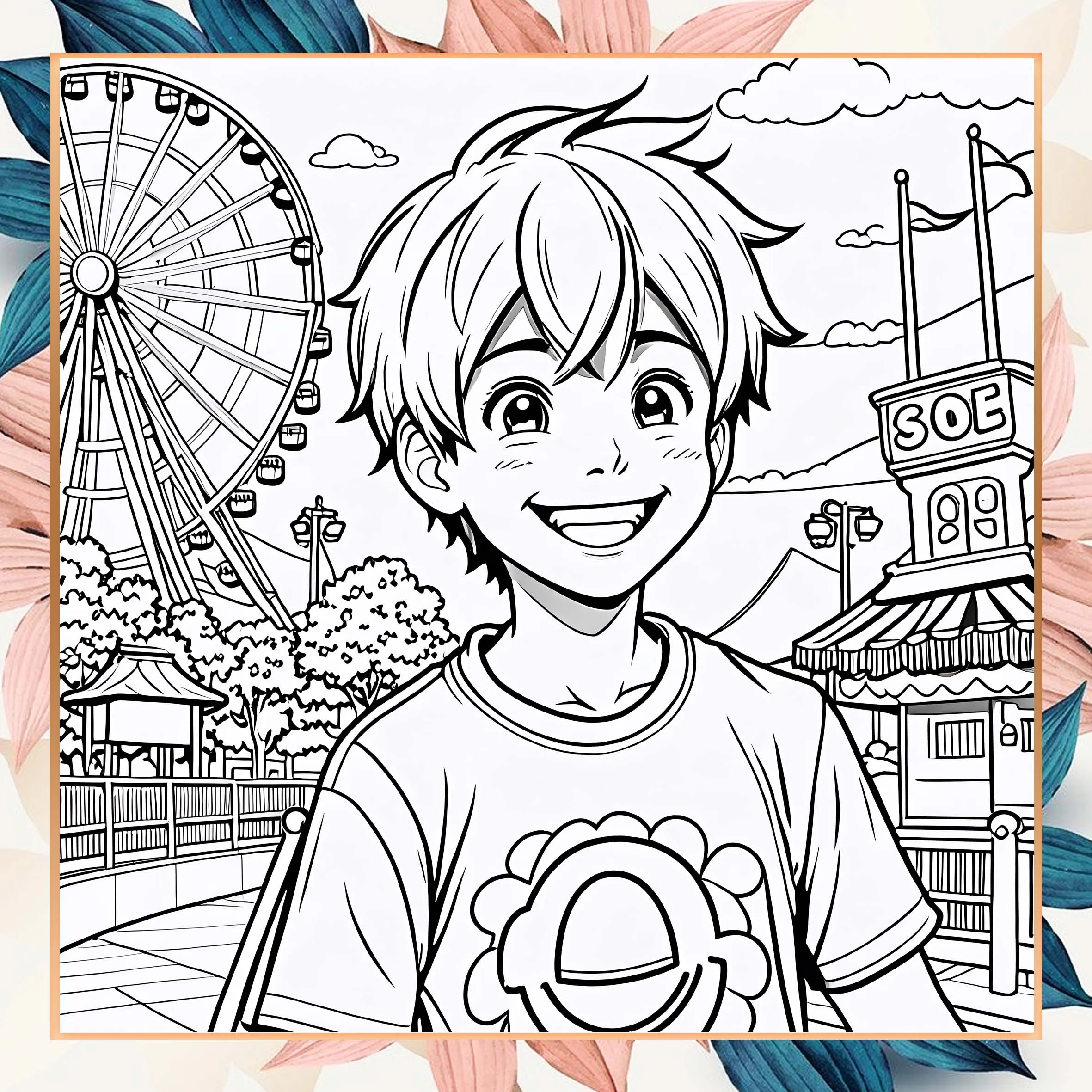 Emotion Capture Coloring Book 24 Page Adult Picture Book For Birthday Party Relieve Stress Kill Time Graffiti Painting Drawing 4