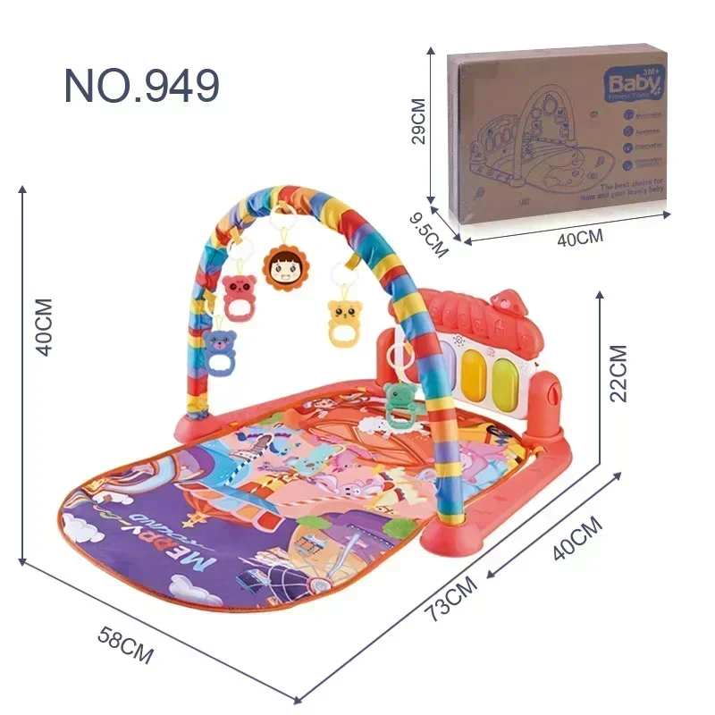 Baby Toys Music Pedal Piano 0-1 Year Old Newborn Piano Game Pad Christmas Gift Mother and Child Supplies