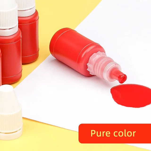 10Pcs Children Toy Cartoon Animal Fruit Cute Panda Kids Seal For Scrapbooking Photo Album Decor Round Multicolor Fun Stamp Toys 5