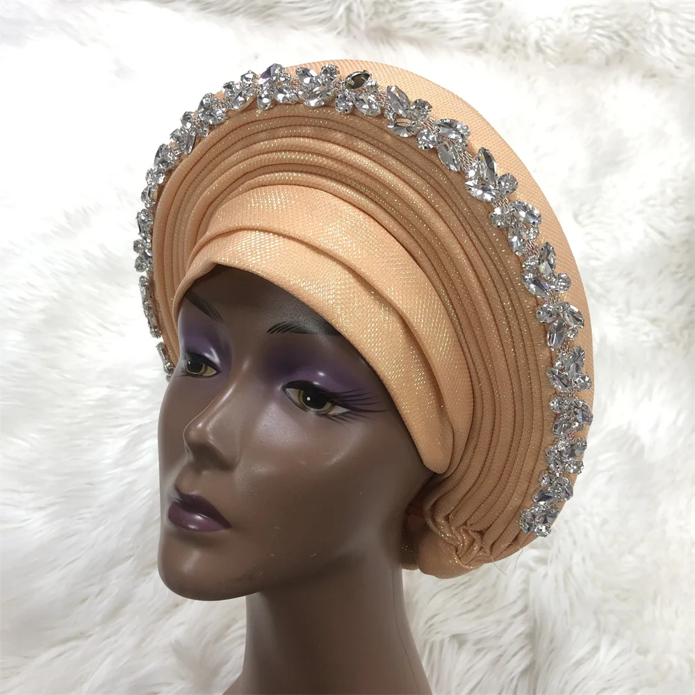 2022 Auto Gele Headtie Big Size Women Cap For African Hats Nigerian Auto Gele ASOOKE Headtie ASOEBI Headtie Wholesale Turban