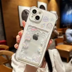 Soft Silicone Phone Case with Card Holder Slot Cover for Realme C15 (S13980)