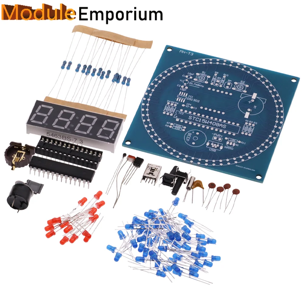 Roterende-Led-Display-Wekker-Elektronische-Klok-Module-Waterlamp-Diy ...