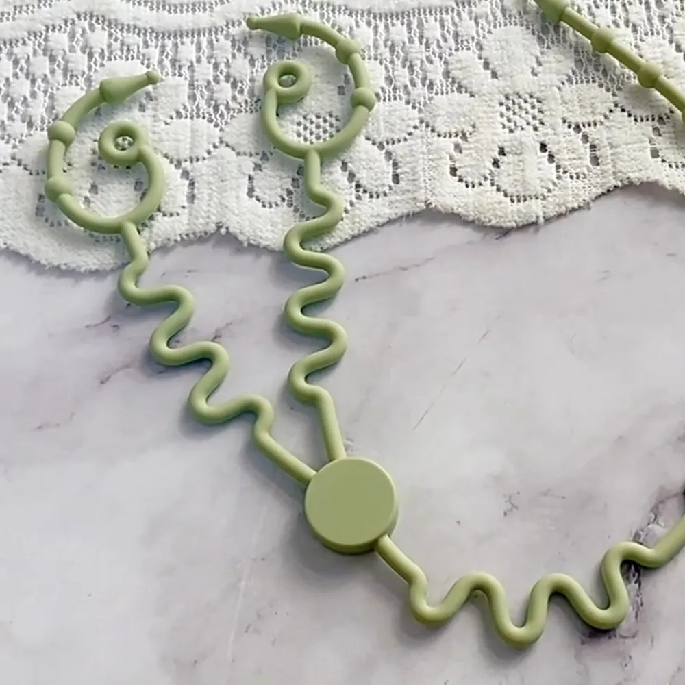 Portable Silicon Nipple Anti-drop Chain Adjustable Safety Baby Pacifier Chain Stroller Accessories Double Head