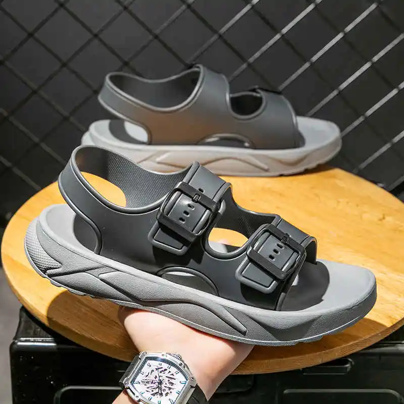 

Босоножки мужские белые, высокие тапки для спортзала, теннисные туфли, не кожа, повседневные брендовые, для мальчиков, для детей