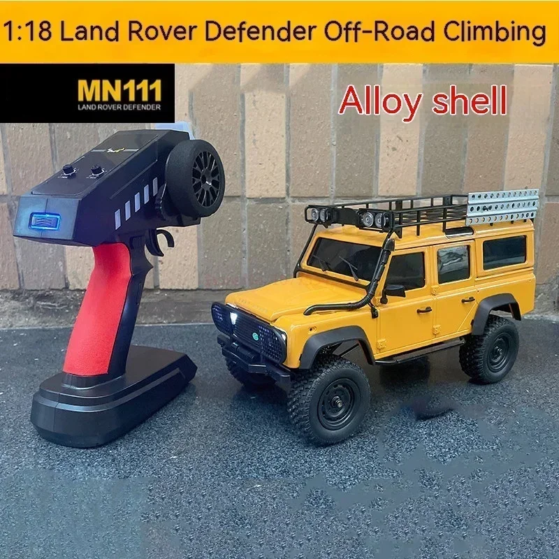 

1/18 4wd автомобиль для скалолазания, Радиоуправляемый автомобиль Mn111 D90 D110, версия игрушек, светодиодный двигатель 180, портальная ось, алюминиевый корпус, пульт дистанционного управления