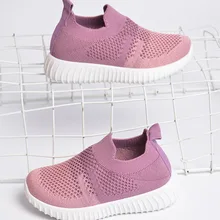 

New Children Mesh Casual Shoes Girl Sneakers Kids Sport Footwear Kids Shoes for Boys Light Shoes Pink Flat Shoes Student Summer