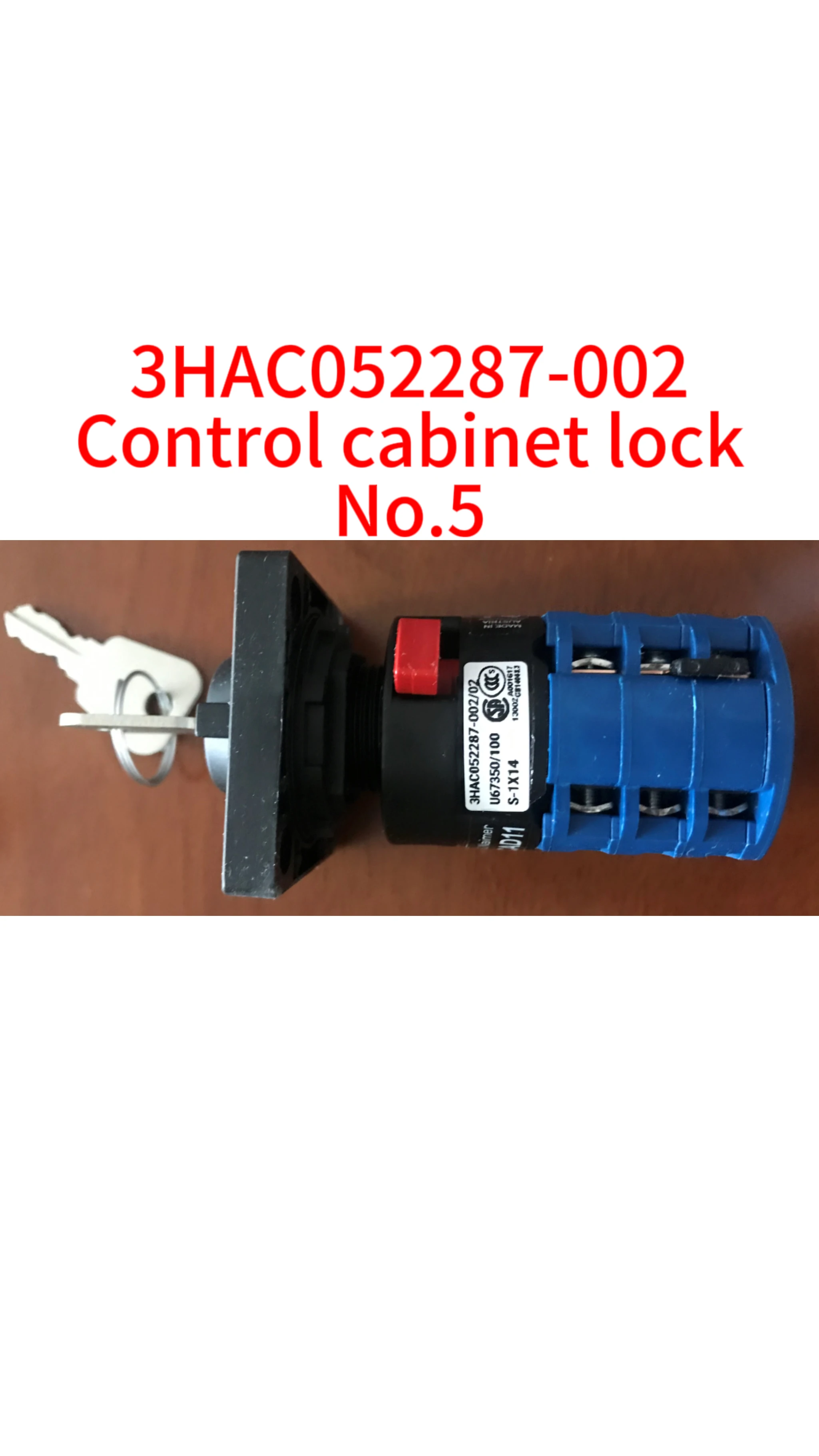 

Brand New 3HAC052287-002 Control cabinet lock No.5