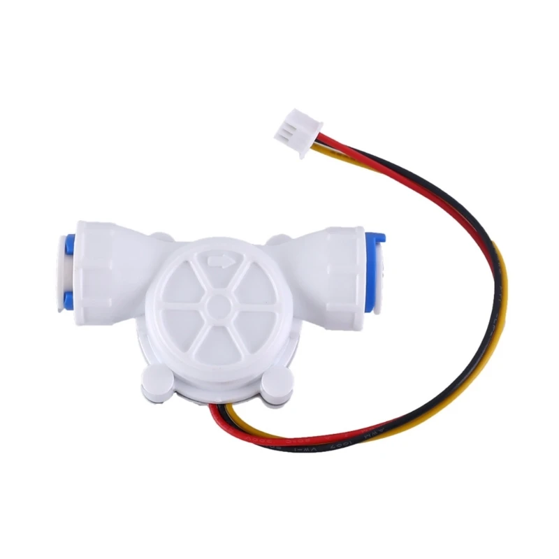 3/8" Quick Connect Water Flow Sensor Food-Grade Switch Hall Effect Flowmeter Fluid Meter Counter 0.3-10L/min X37E Upgraded