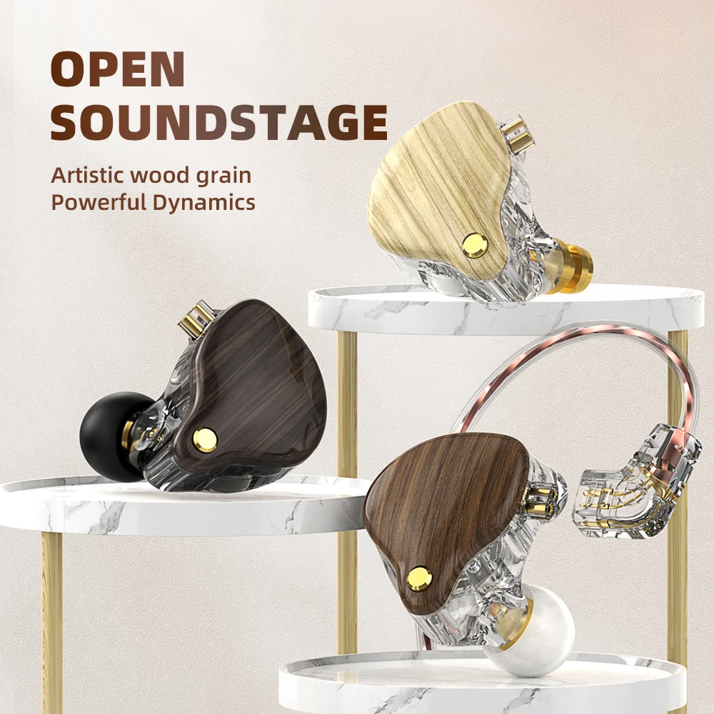 Наушники Hellodigi Q1Pro в стиле ретро с текстурой дерева, динамические стереогарнитуры с микрофоном