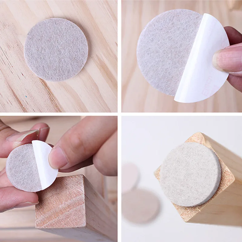 Durable Felt Chair Leg Pads - Scratch-Proof, Non-Slip, Self-Adhesive Floor Protectors
