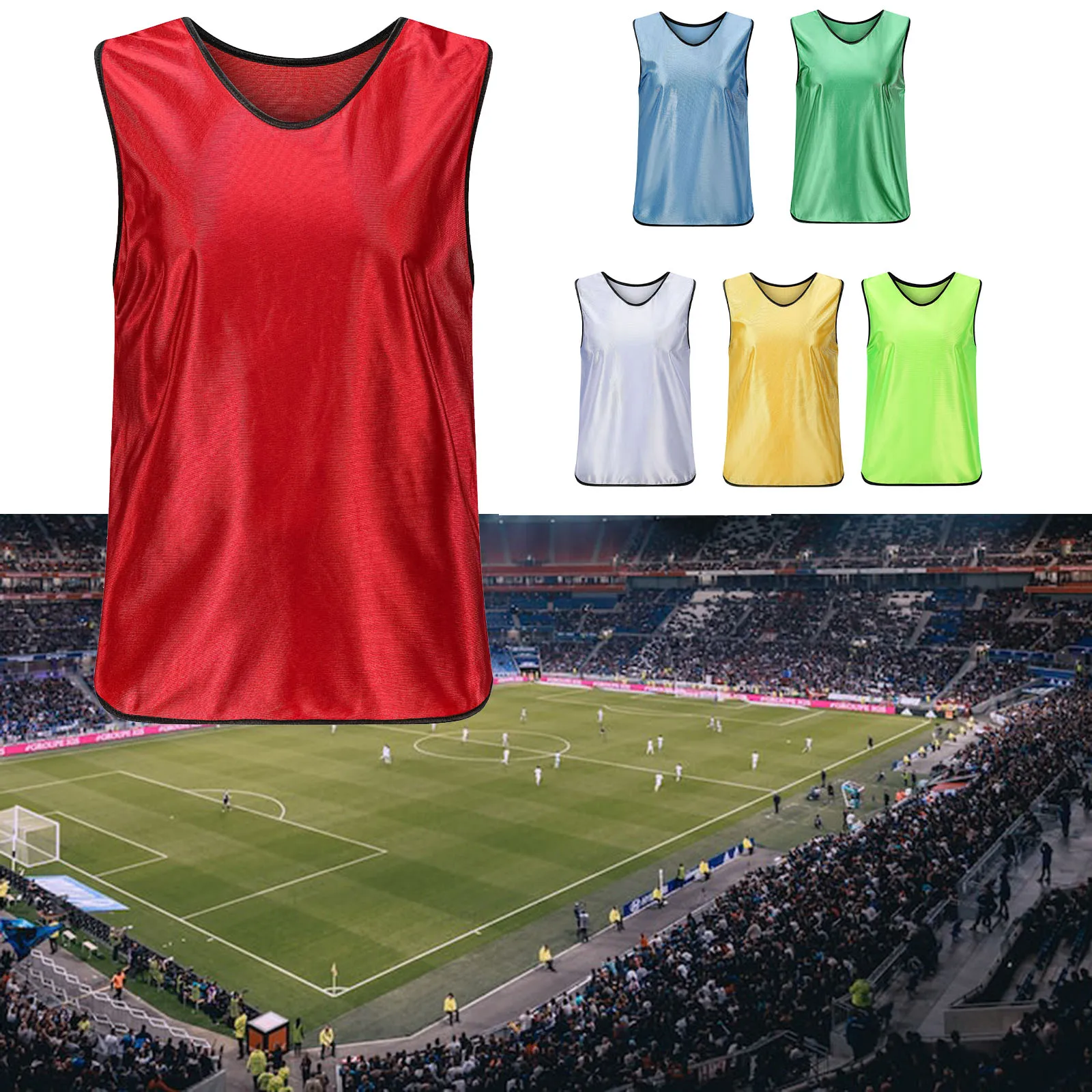 Description Picture 5 of item1PCS Quick Drying Basketball Jersey Child Team Sports Football Vest Outdoor Soccer  Basketball Sports Training Jerseys