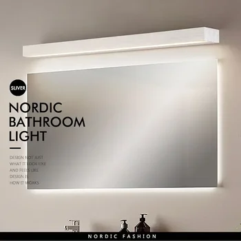 변기 LED 욕실 벽 램프 벽 스콘스, 계단 통로 거울 헤드라이트, 방수 홈 장식 조명, 고정장치 광택