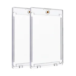 Magnetic Acrylic Trading Card Display Stand and Protector, Waterproof Transparent Holder, Set of 20 (2pcs Case)