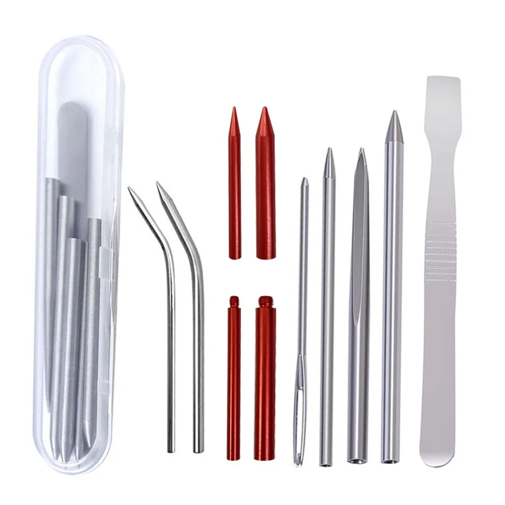 

Paracord Needle Stitching Lace Weavinglacing Bracelet Fid Kit Accessories Set Tools Tool Smoothing Braiding Knotter Leatherjigs