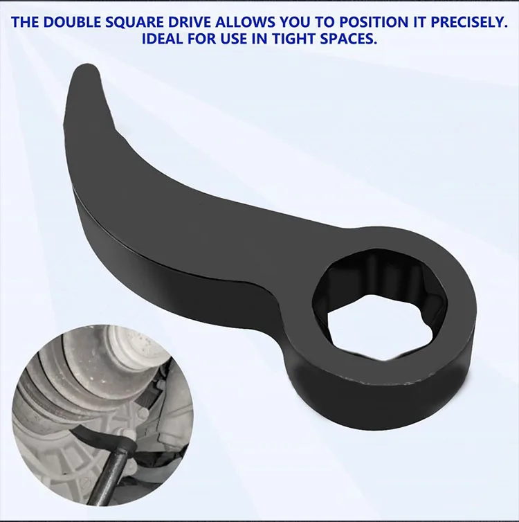 Crowbar Adapter Head Tools 1/2 Inch Drive Ratchet or Open End Wrench Suitable for Toolbox DIY Tools Axle shaft removal crowbar adapter tools