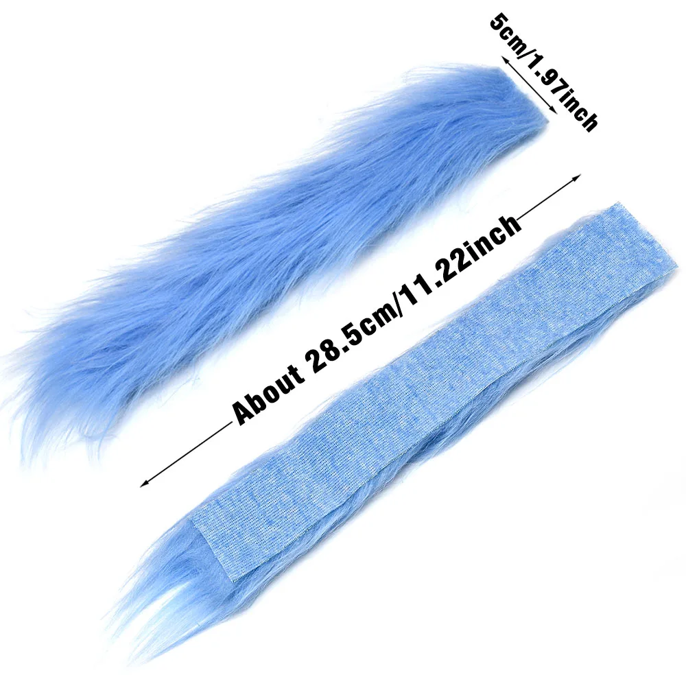 Vibrant 9-Color Synthetic Long Hair Craft Fur