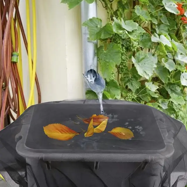 Eső Hordó Burkolat Kiváló Minőségű Hálófedél Feneke Húzózsinórral Védő Hálóval Történő Kültéri Betakarító Szerszám Fenekű Fedele - Image 3