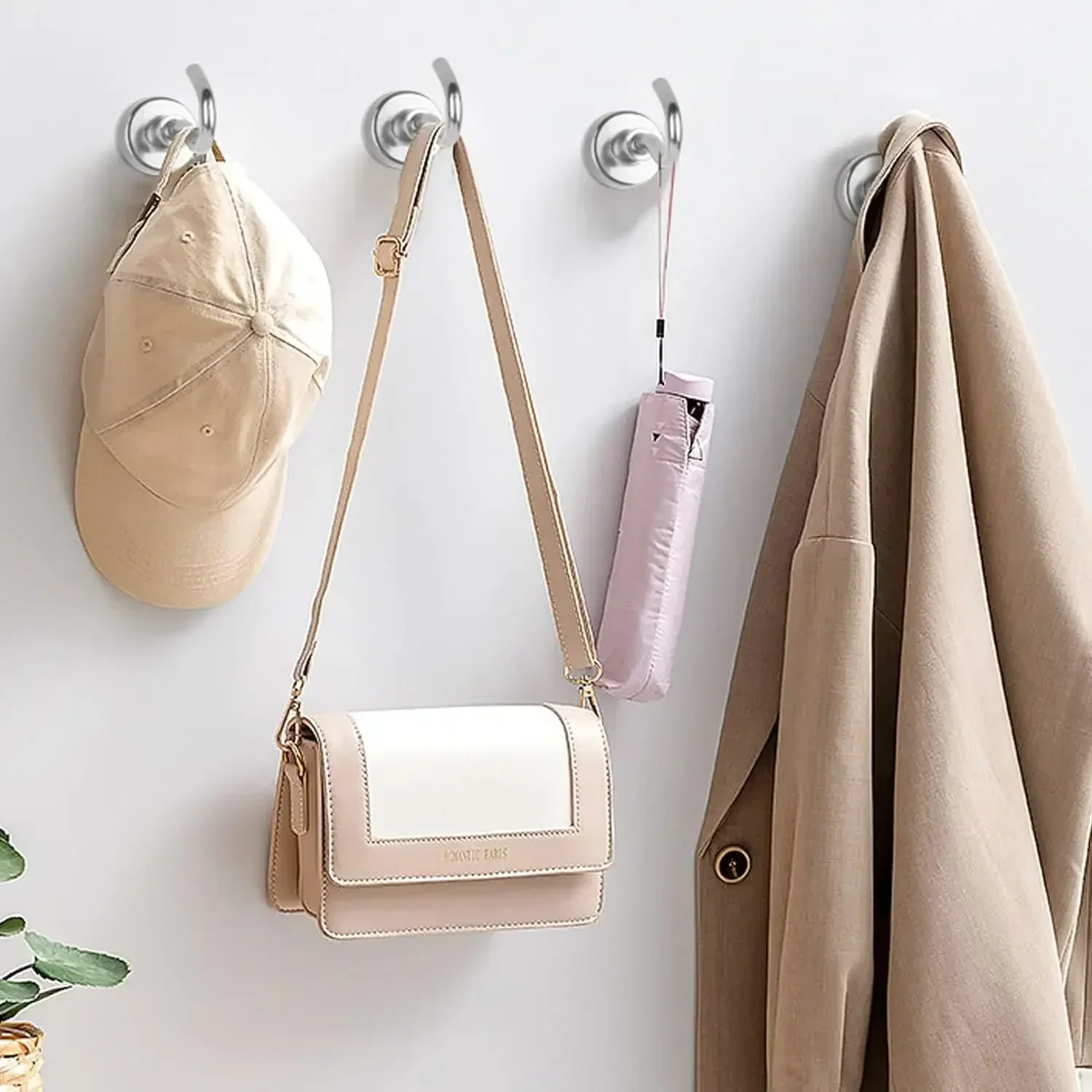 Description Picture 4 of item10/1Pcs Metal Strong Magnetic Hook Wall-Mounted Heavy-Duty Magnetic Hook Key Clothes Home Kitchen Bathroom Storage Hook
