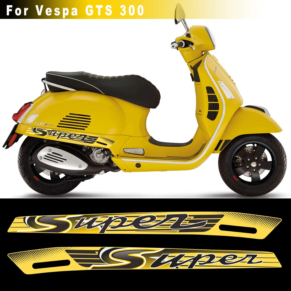 For PIAGGIO Vespa GTS 300 Gts300 Sport Gts Gray Blue Fits Decal Stickers Emblem Super Reflective Stickers Motorcycle fennec taco bag gray blue