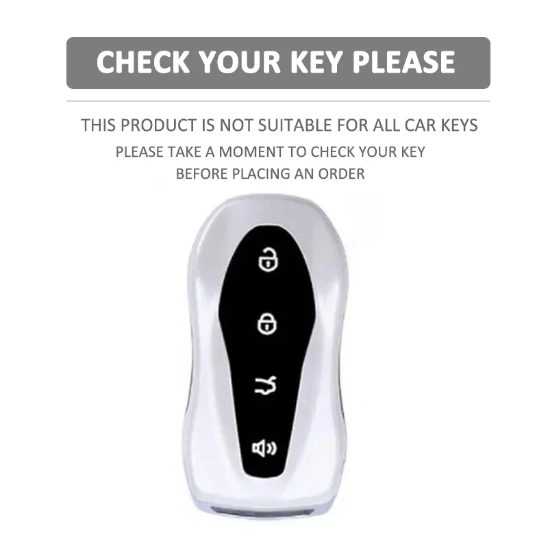 Key case cover car key shell 4 Button Silicone Car Fob Key Cover for Geely Boyue PRO etc