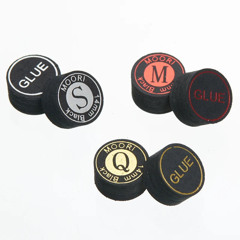 MooriBilliardCueTips9BallGame14mmQMSOPTIONALLeatherTips