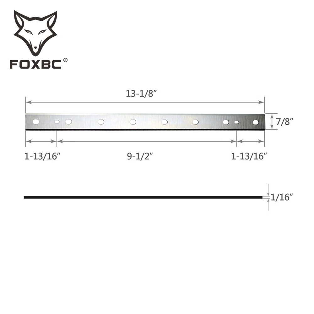 FOXBC 13" 333mm Planer Blades Replacement DeWalt DW735 DW735X 6-Blades Wood Planer Knife for Woodworking-2 SET