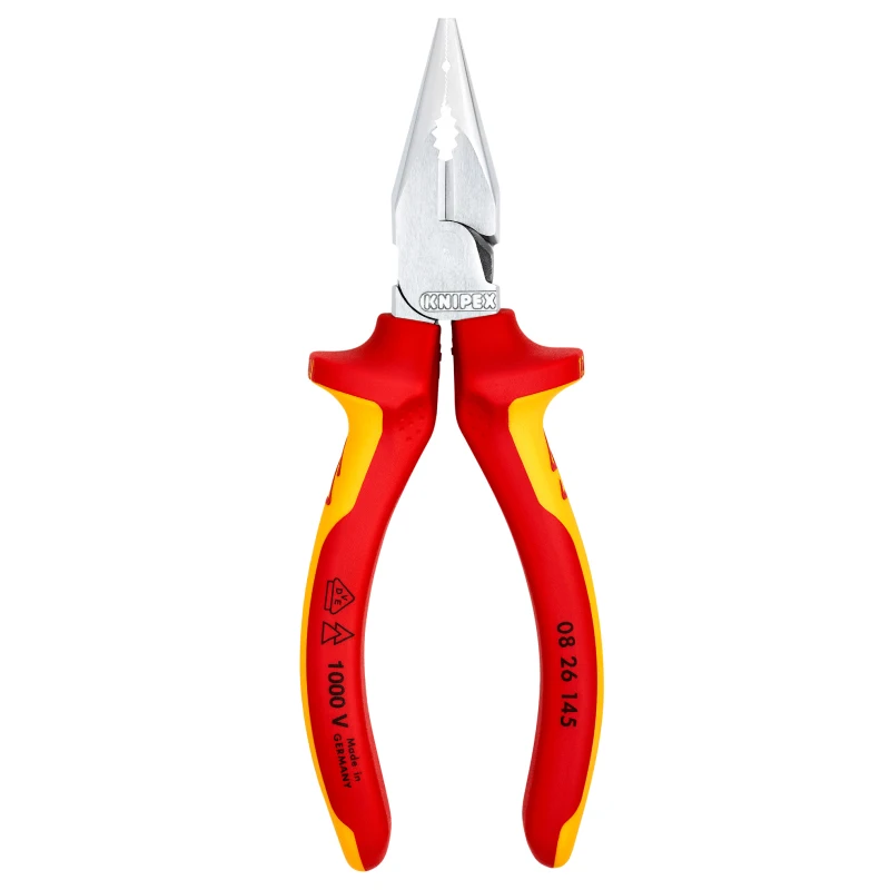 KNIPEX Tools Insulated Combination Pliers Snipe Needle Nose Plier High  Leverage Cutting NO.0826145