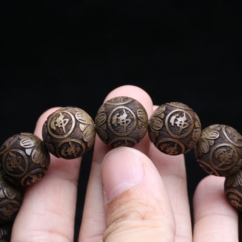 Natural Wood Bracelet Tibetan Wood Bead Chain 20mm Necklace Wear