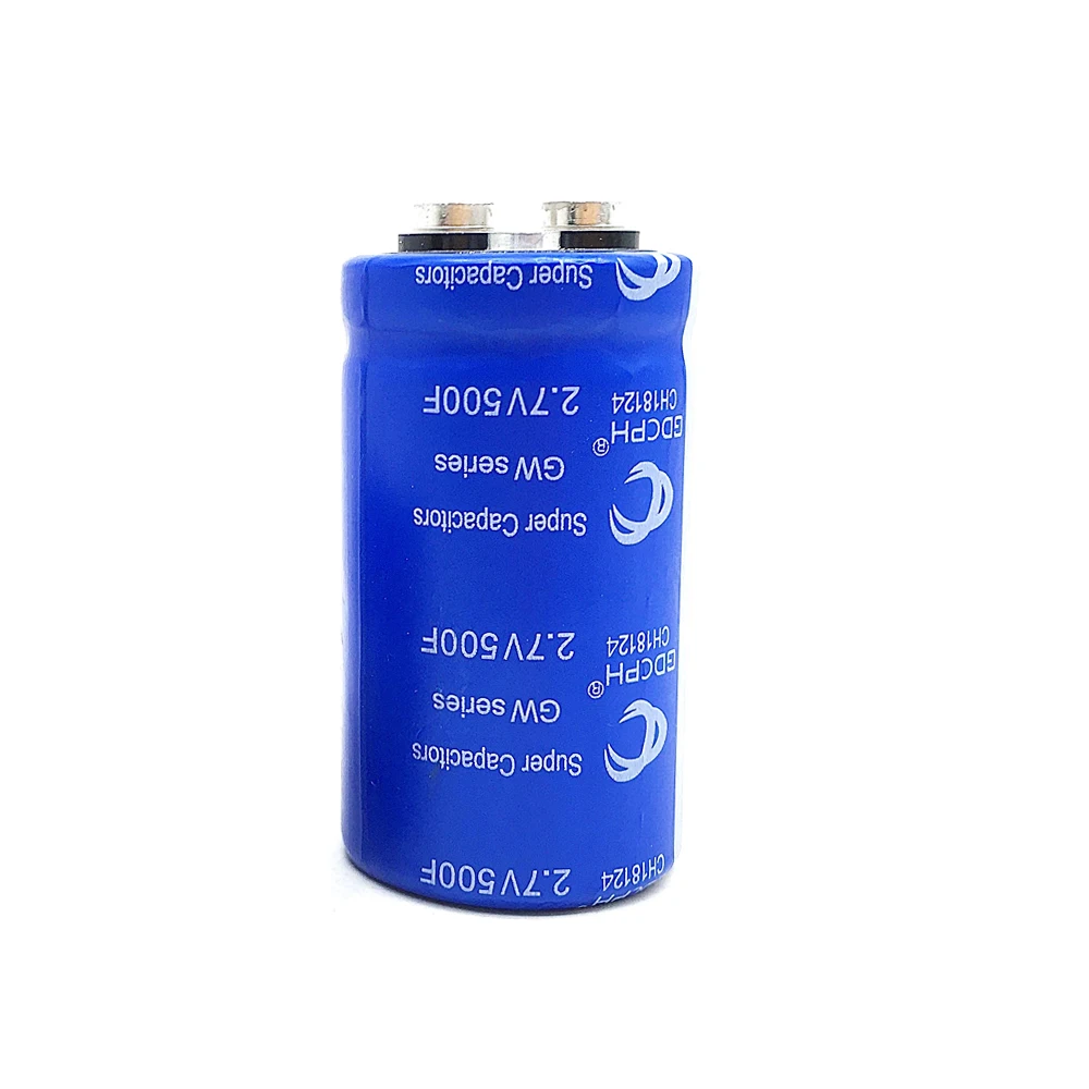 2.7V 500F Car Supercapacitor Fara Capacitor Screw Hole Available Car Capacitor Module 2.7V500F super capacitor