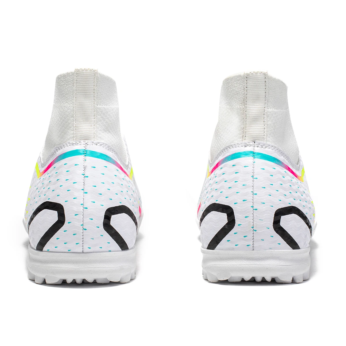 New Professional Football Shoes TF Broken Nail Teenagers High-Tops Wear Resisting Training Shoes Adult Non Slip Soccer