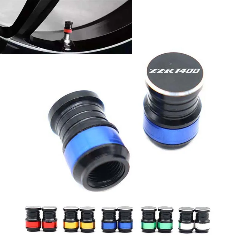Zzr 1400 Motocycles Wheel Tire Valve Stem Caps Cover Air Valve Cap Stem Cover For Kawasaki Zzr1400 2022 2021 2020 2019 2018