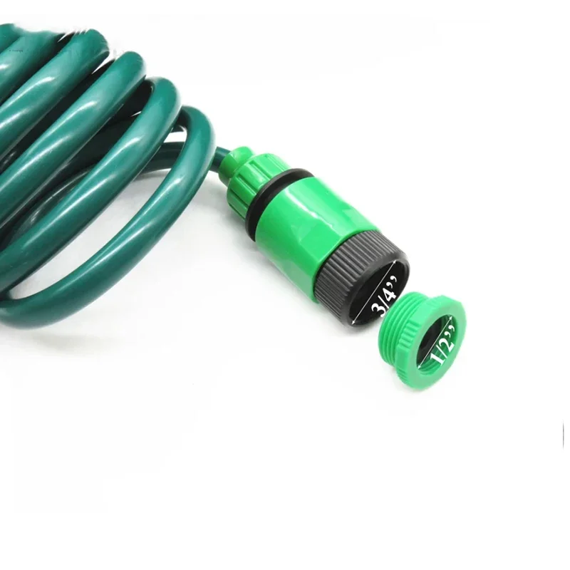 Description Picture 4 of itemEVA Coil Garden Hose Spring Recoil Garden Water Hose with 3/4" Connector with 8 Function Sprayer for Pet Bathing Car Washing