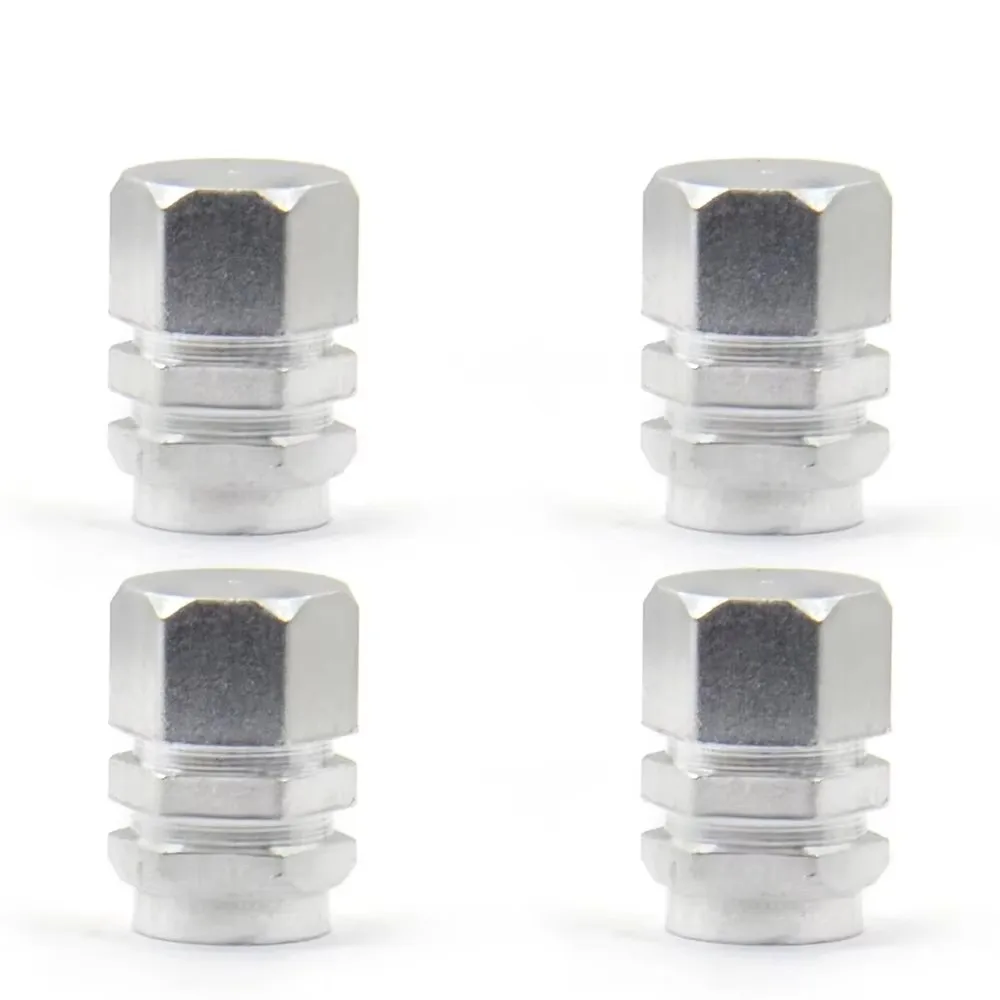 Premium Aluminum Alloy Tire Valve Caps - Set of 4 | Waterproof Wheel Accessories