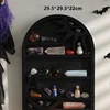 Wood Storage Shelf - Stylish And Practical Wall Shelf, Crescent Sun And Moon Crystal Shelf 5