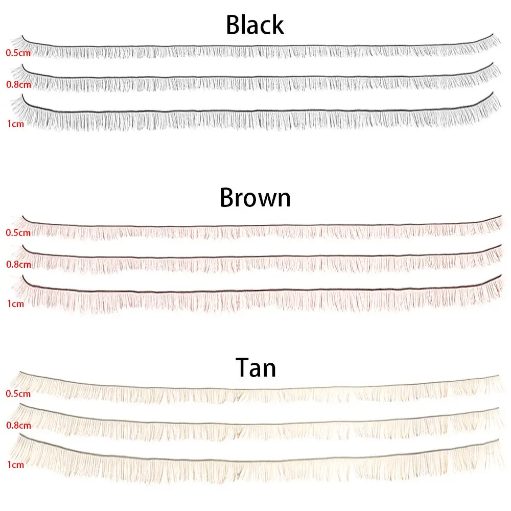 5Pcs 20cm BJD/SD DIY Doll False Eyelashes Black Brown Tawny Eye Lash Dolls Accessories Doll Parts Toy Decoration Kids Gift 6