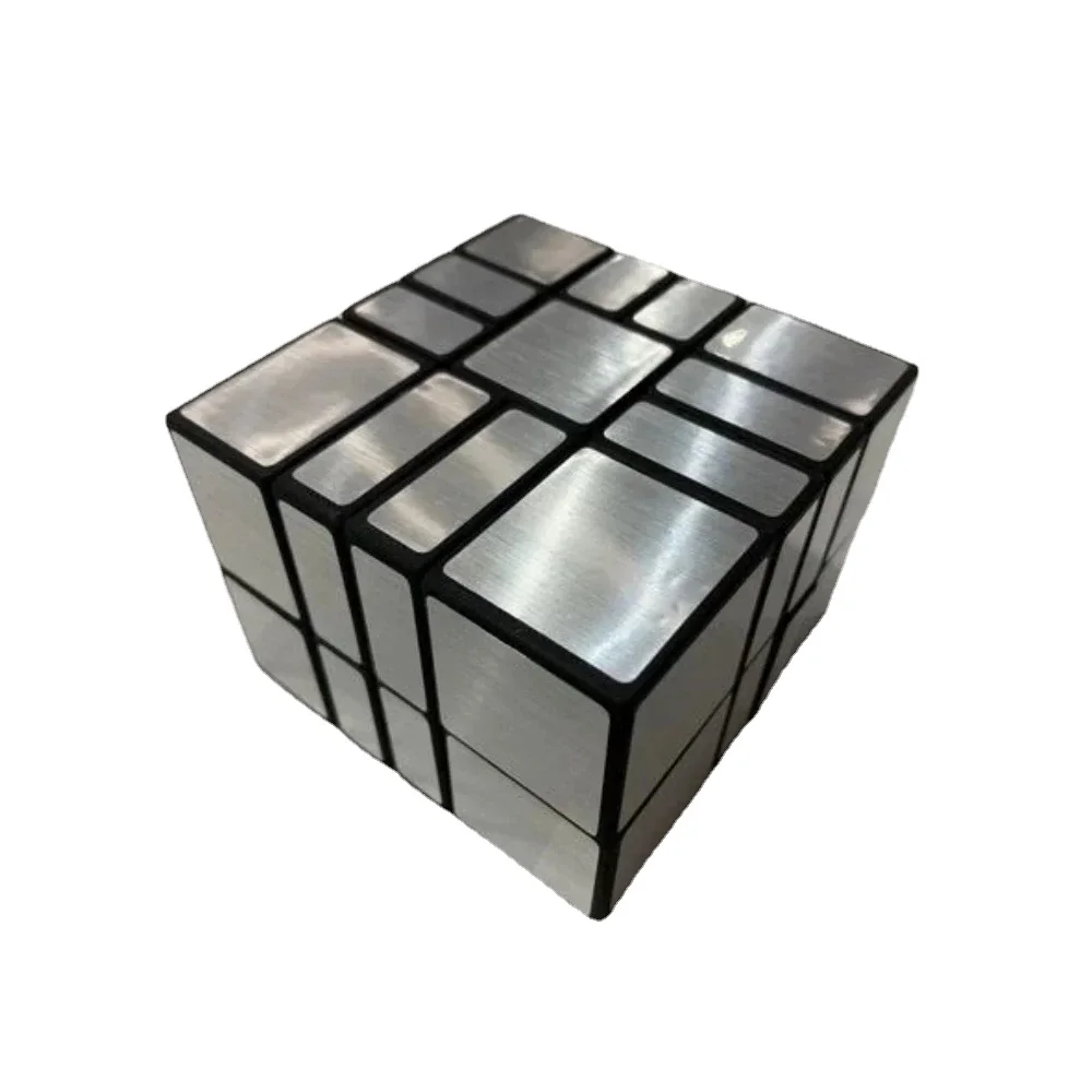 New 2x3x4 Magic Cube Calvin's Puzzle Cube 234 Split Mirror Cube Black Body with Silver Label (Xu Mod) Cast Coated Funny Toys