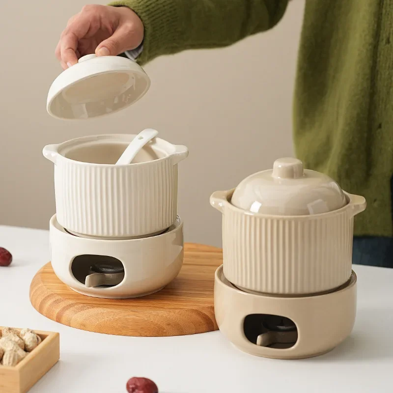 وعاء سيراميك للطبخ البطيء بغطاء