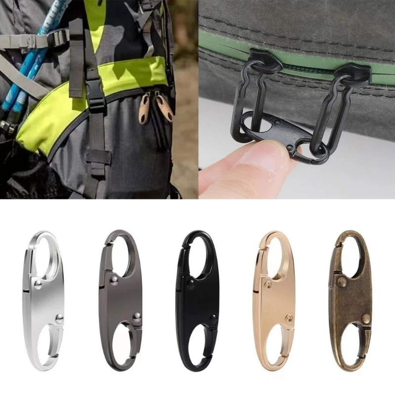 Carabiner Theft double locking holding zipper closed replace zipper pull purse lock