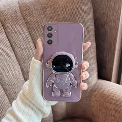 Premium Silicone Protective Astronaut Phone Case - Luxury Design for Enhanced Style and Durability (PURPLE)