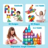 JOYFY 110/66/50 PCS Magnetic Building Tile 3D Magnet Tiles with Vehicle Construction Blocks Set for Kids Birthday Chirstmas Gift