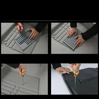 Universal Car Carpet Plate Floor Pad Heel Foot Mat Pedal Patch Cover Black PVC Waterproof Anti-Skid Pad Automobile Accessories 6