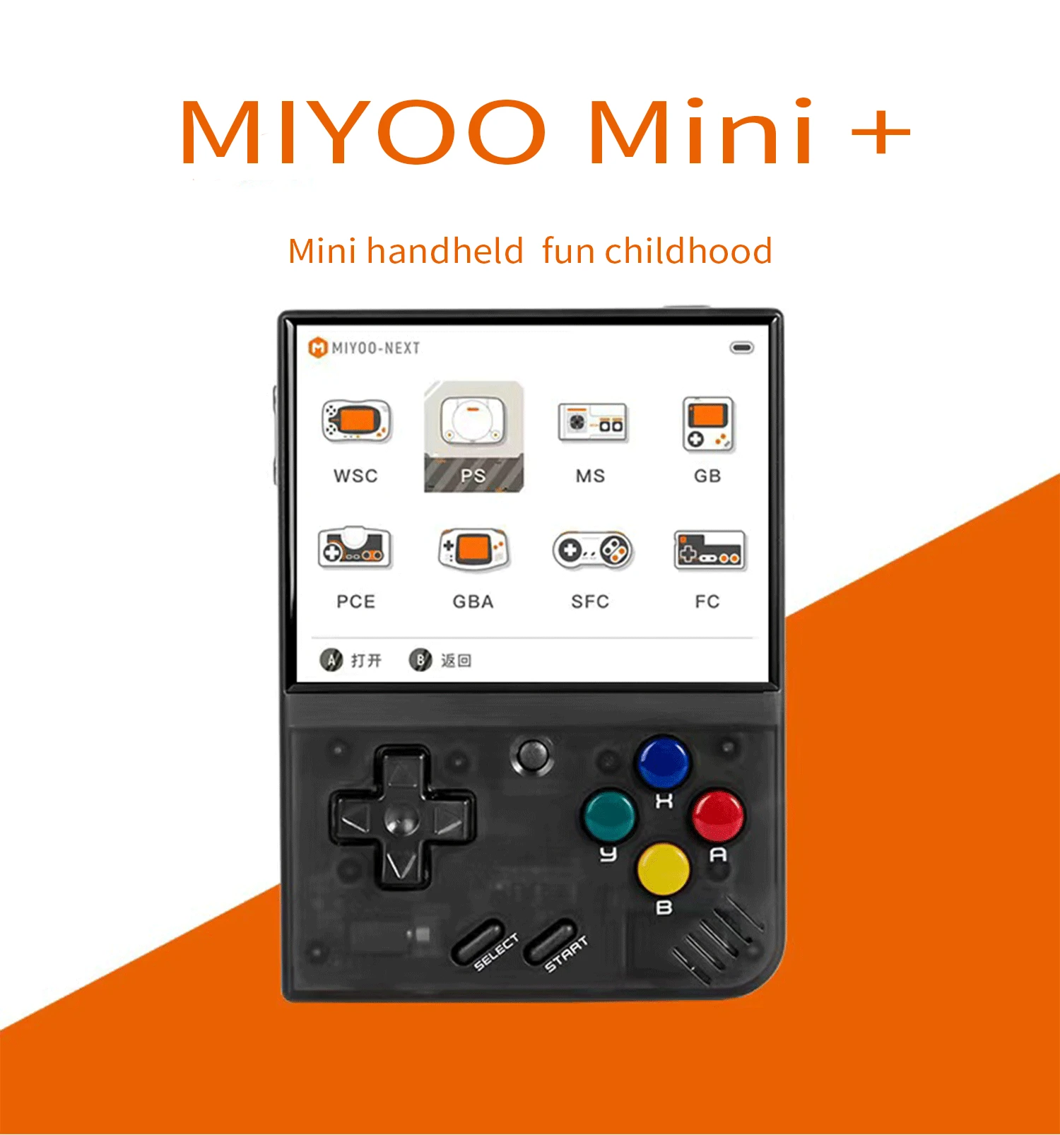 MIYOO Mini Plus Retro Game Console 3.5-inch IPS HD Screen Video Game Console Linux System Classic Handheld Children\'s Gift