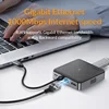 iDsonix Type C Docking Station USB 3.0 HUB Multi Port USB Adapter to 4K HDMI-Compatible RJ45 PD 100W 5Gbps USB C HUB for Macbook 4