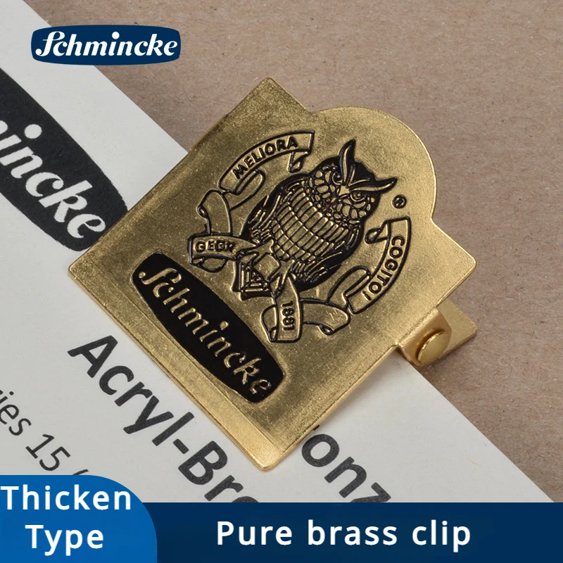 Schmincke Brass Paper Clips paper clips book clips for Art Drawing Paper Book