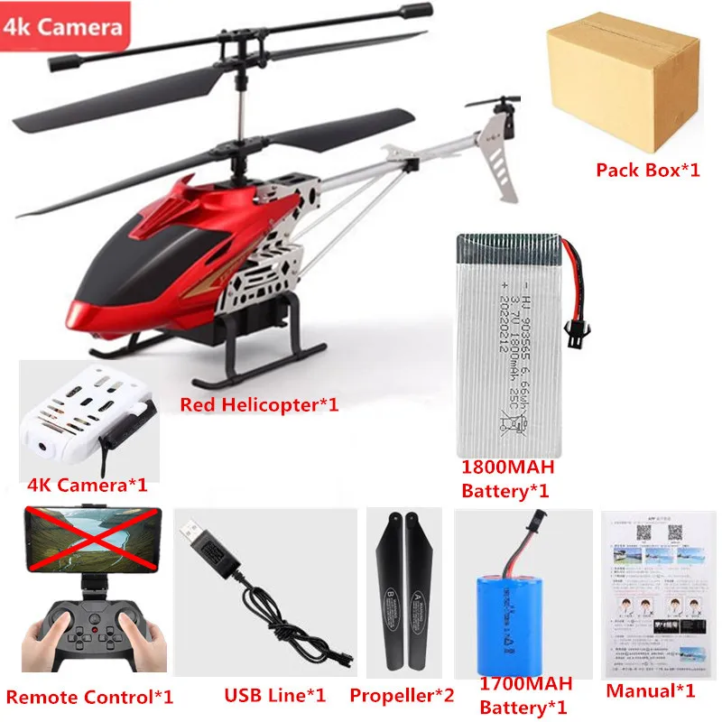 rc helicopter big size 50CM 4K HD Camera WIFI FPV RC Helicopter For Kids 3.5CH Alloy Height Setting Remote Control Helicopter Aircraft Adult Boy Toy cute RC Helicopters RC Helicopters