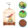 Singing Bird Cage Toy Decor Simulation Plastic Small Toys Hanging For Kids Voice-activated Funny 1