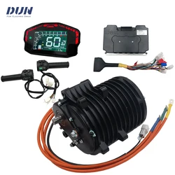 NEW QS138 V3 3KW 1:2.35 Internal Gears Mid-Drive Motor With Fardriver ND72680/ND84680/ND96680 Controller,DKD Display & Throttle