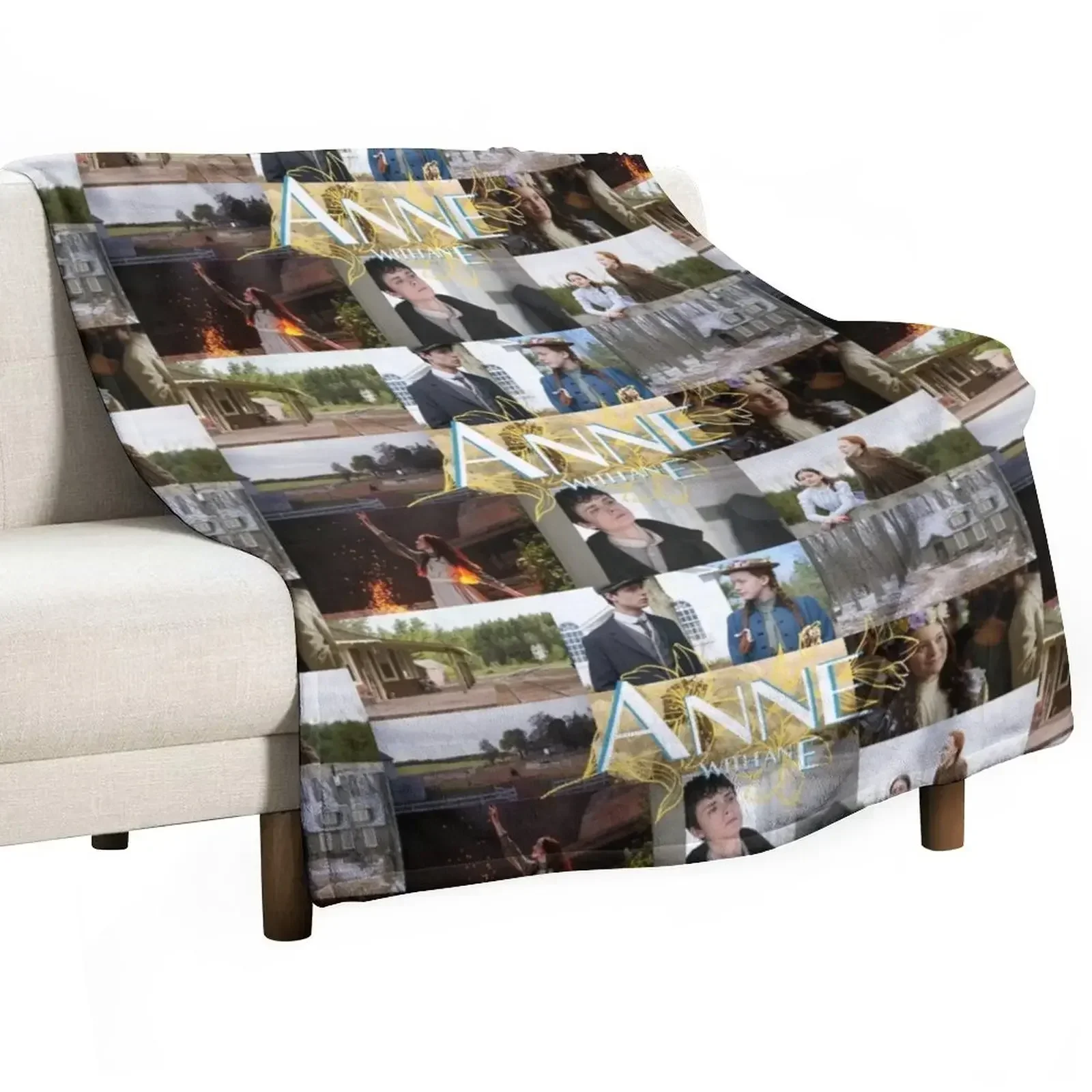 

Anne with an E Collage Throw Blanket Custom christmas gifts Blankets