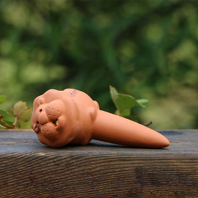 Automatikus Öntözés Lusta Ember Székhelye Zamatos Virág Edény Bonsai Dekoratív Virágszerszám Piros Fazekas Kis Dísz - Image 3